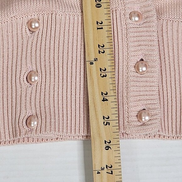 Dino Valiano Balloon Sleeve Cardigan with Pearl Accents, Women's Medium - Picture 12 of 12